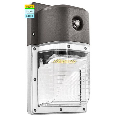 Luxrite Outdoor Dusk to Dawn LED Wall Pack Light 3 CCT Selectable 3000K-5000K 18W 2160LM IP65 120-277V UL LR40605-1PK